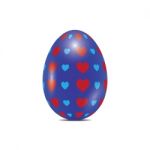 Easter Egg Realistic Color Design  Illustration Stock Photo