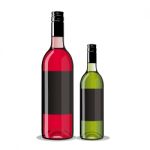 Wine Bottles Stock Photo