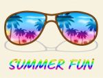 Summer Fun Represents Jubilant Cheerful And Happy Stock Photo