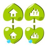 City And Home Environment Icon Stock Photo