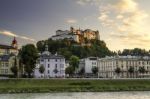 Hohensalzburg Fortress In Salzburg Stock Photo