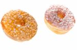 Two Glazed Donuts Stock Photo