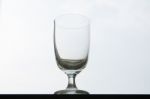 Empty Wine Glass Stock Photo