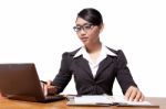 Asian Business Woman Stock Photo