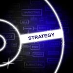 Strategy Word Represents Solutions Planning And Tactics Stock Photo