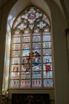 Interior View Of St. Salvator's Cathedral In Bruges West Flander Stock Photo