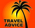 Travel Advice Shows Guidance Getaway And Vacations Stock Photo