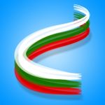 Bulgaria Flag Represents Europe Patriotic And Nation Stock Photo