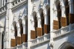 Hungarian Parliament Building In Budapest Stock Photo