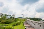 Seoul Tower,namsan Tower In Korea Stock Photo