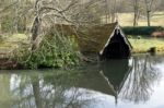 View Of The Boathouse On The Scotney Castle Estate Stock Photo