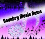 Country Music News Means Sound Track And Article Stock Photo