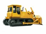 Heavy Crawler Bulldozer  Isolated Stock Photo