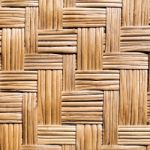 Wickerwork From  Stalks Of Rattan Made In Thailand Stock Photo