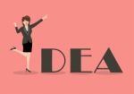 Business Woman Idea Concept Stock Photo