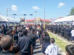 Buriram, Thailand - October 26, 2017 : Mourners Lay Flowers As A Stock Photo