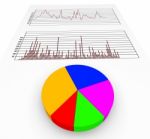 Graph Report Shows Investment Forecast And Business Stock Photo