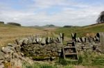 Style On Path To Hadrians Wall Stock Photo