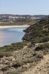 Beautiful Beach In Sagres Stock Photo