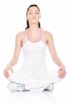 Meditation After Exercise Stock Photo