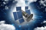 3d Illustration Space Satellite Orbit Stock Photo