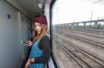 Young Thai Girl  Solo Traveler Stock Photo