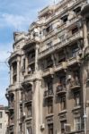 Bucharest/romania - September 21 : View Of Old Apartments In Buc Stock Photo