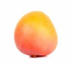 Ripe Mango Isolated On The White Background Stock Photo