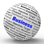 Business Sphere Definition Means Corporative Transactions And Co Stock Photo