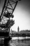 View Of The London Eye Stock Photo