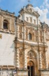 Catholic Church Called Iglesia De San Francisco In Antigua, Guat Stock Photo