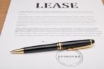 Lease Contract Stock Photo