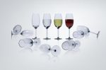 Wine In Glasses Stock Photo