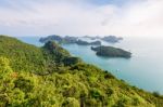 High Angle View Mu Ko Ang Thong Stock Photo