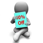 Ten Percent Off Tablet Means 10% Discount Or Sale Online Stock Photo