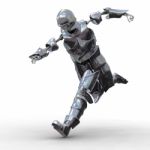 Running Robot Stock Photo