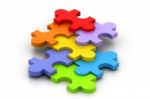 Jigsaw Puzzle Stock Photo