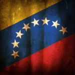 Old Grunge Flag Of Venezuela Stock Photo