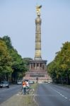 The Siegessäule In Berlin Stock Photo