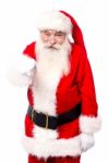 Santa Claus Pointing You Out Stock Photo