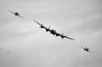 Ww2 Fly Past Stock Photo