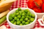 Variety Of Kitchen Ingredients With Fresh And Dried Legumes Stock Photo