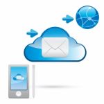 Email Cloud Concept Stock Photo