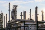 Oil Refinery Factory Stock Photo