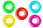 Colorful Swim Rings Stock Photo