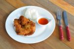 Fried Chicken Breast Stock Photo