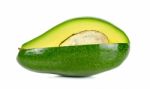 Avocado Isolated On The White Background Stock Photo