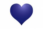 Blue Heart Logo Stock Photo