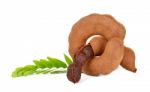 Tamarind Isolated On The White Background Stock Photo