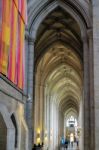 Interior View Of Winchester Cathedral Stock Photo